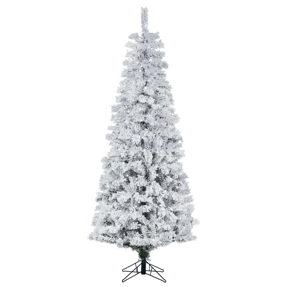 A100376LED - Flocked Pacific Pine Christmas Tree | Vickerman