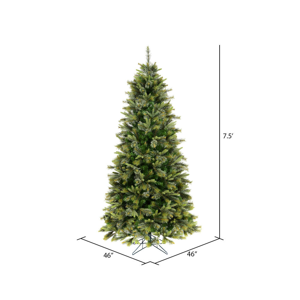 pine  Green pine bush with glitter - Greenery Market