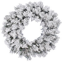 Flocked Christmas Wreath