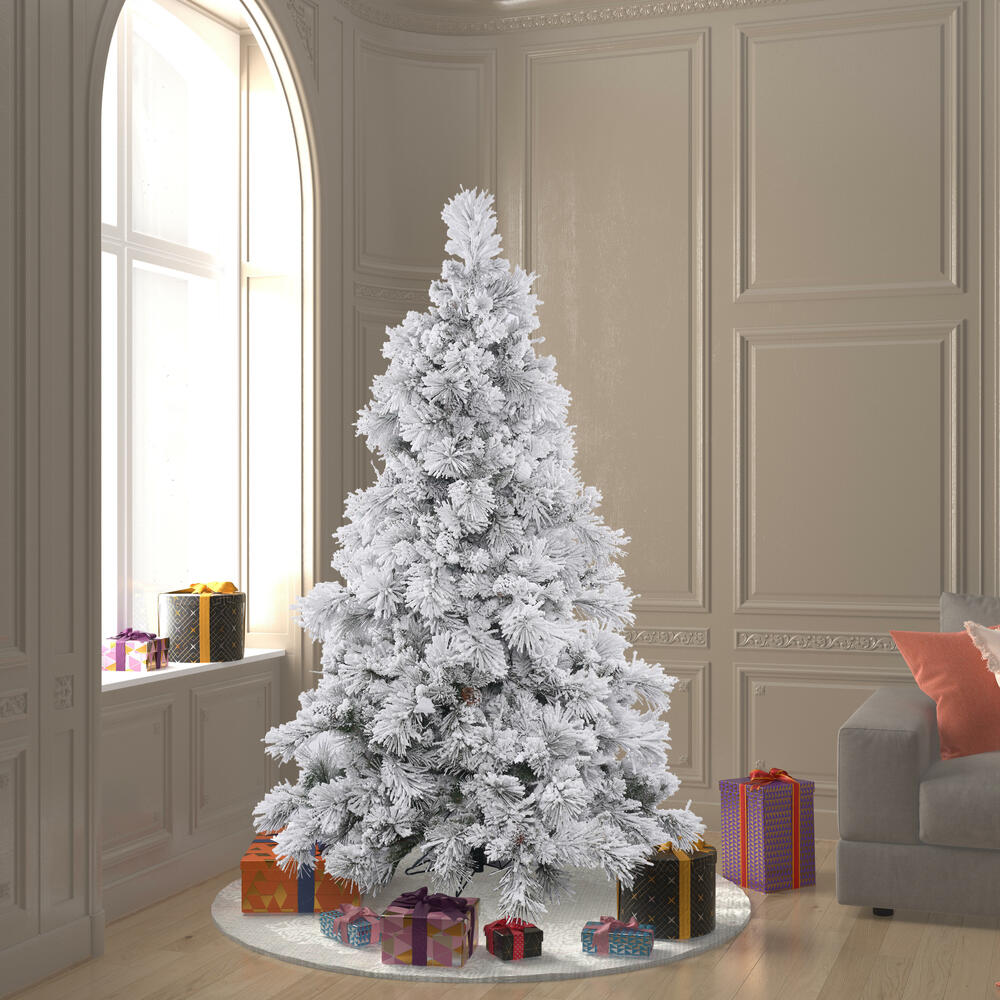 A155265 - Flocked Alberta Christmas Tree | Vickerman
