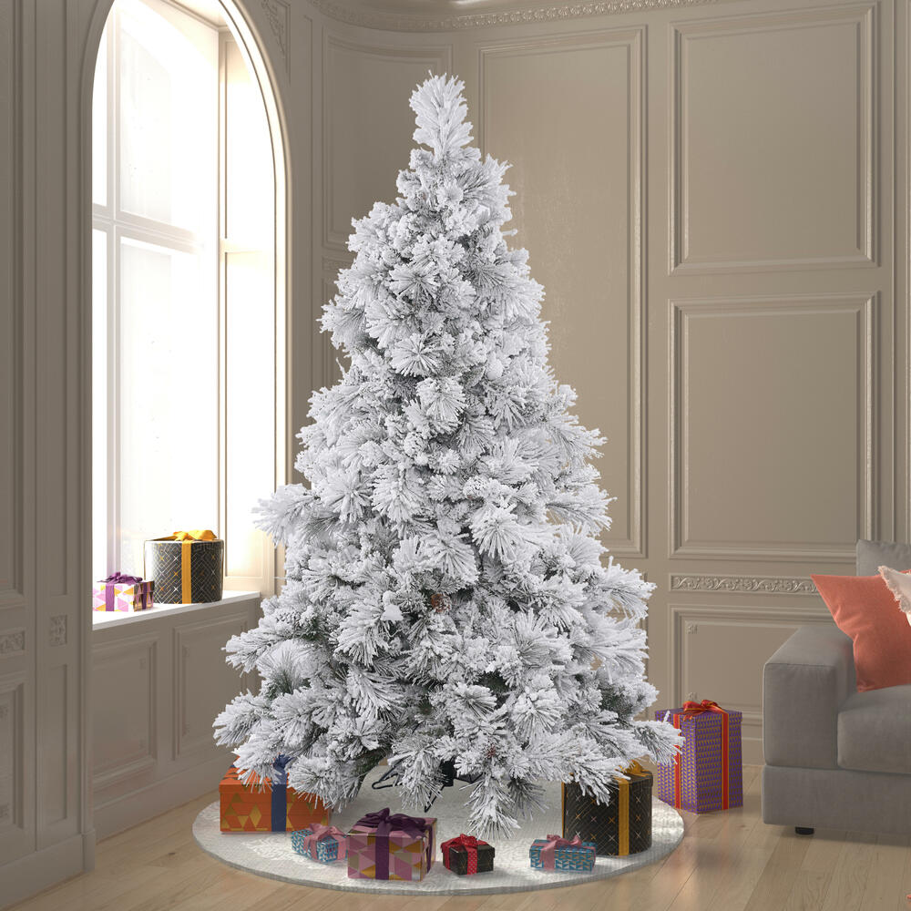A155275 - Flocked Alberta Christmas Tree | Vickerman