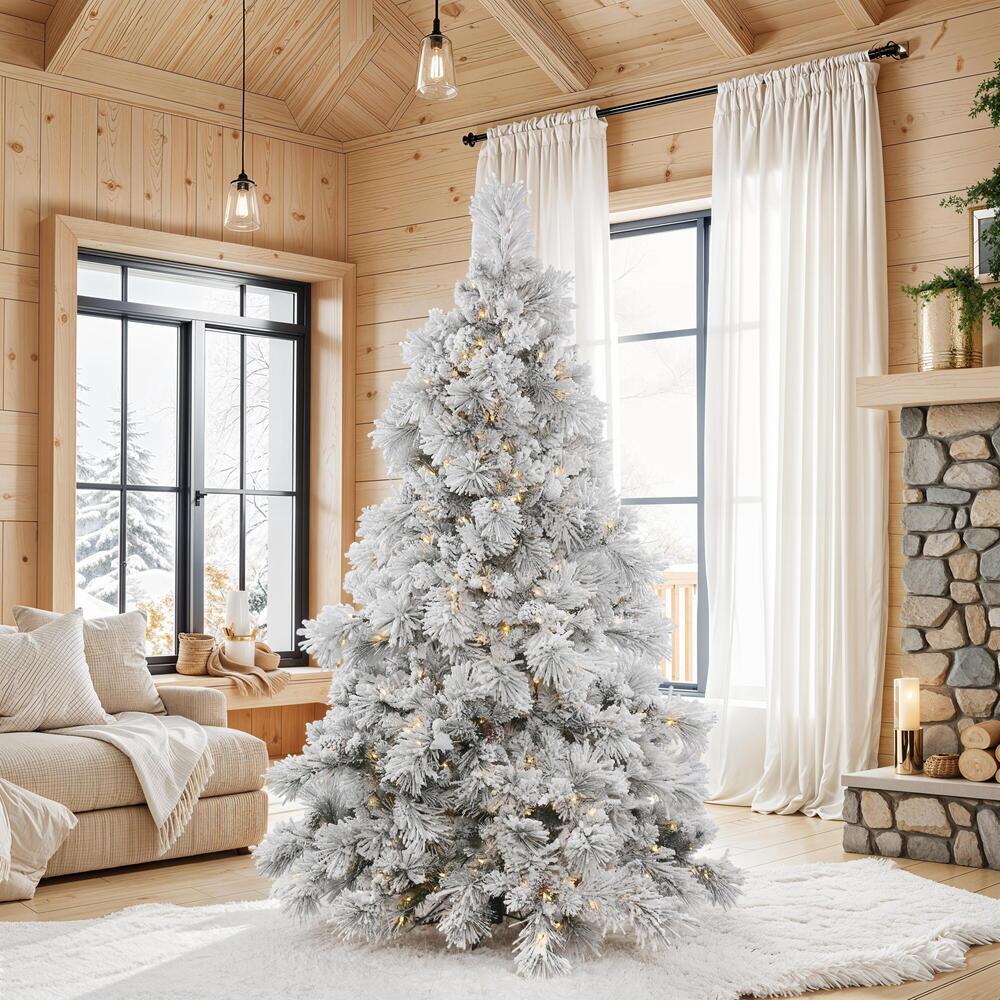 A155275 - Flocked Alberta Christmas Tree | Vickerman