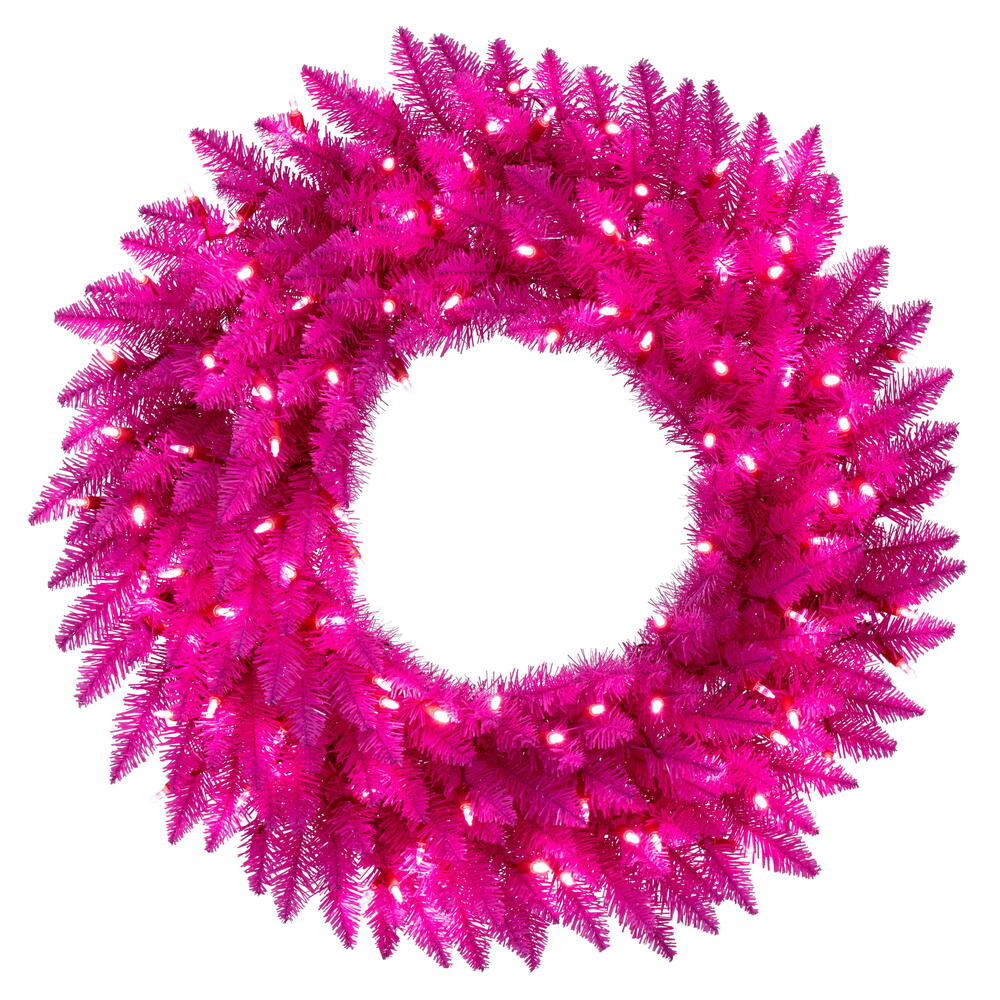 A243937LED - Hot Pink Collection Wreath | Vickerman