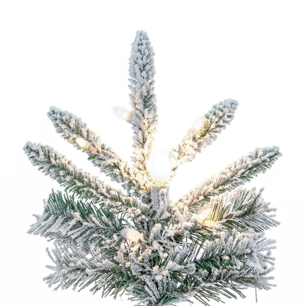 A253276LED - Flocked Winter Christmas Tree | Vickerman