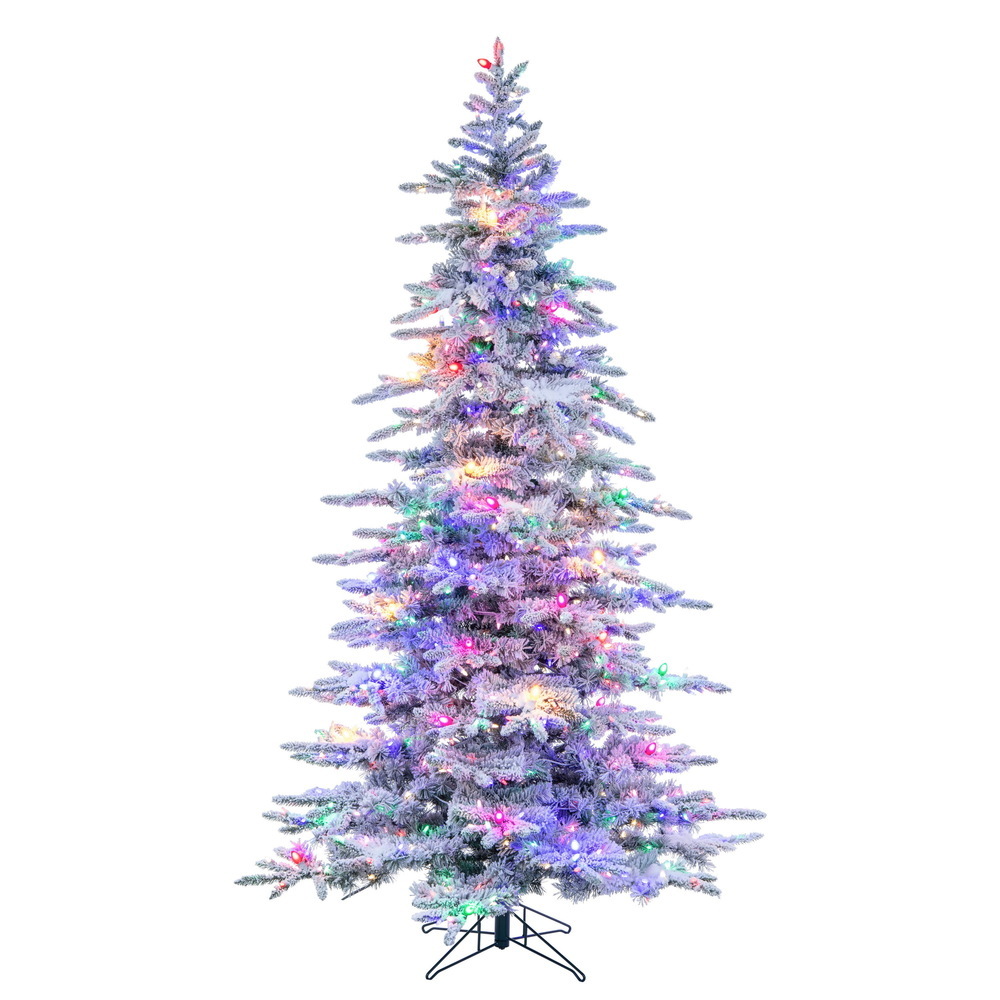 A253276LED - Flocked Winter Christmas Tree | Vickerman