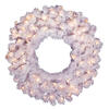 Photograph of 48" Crystal White Wreath Dura-Lit 200CL