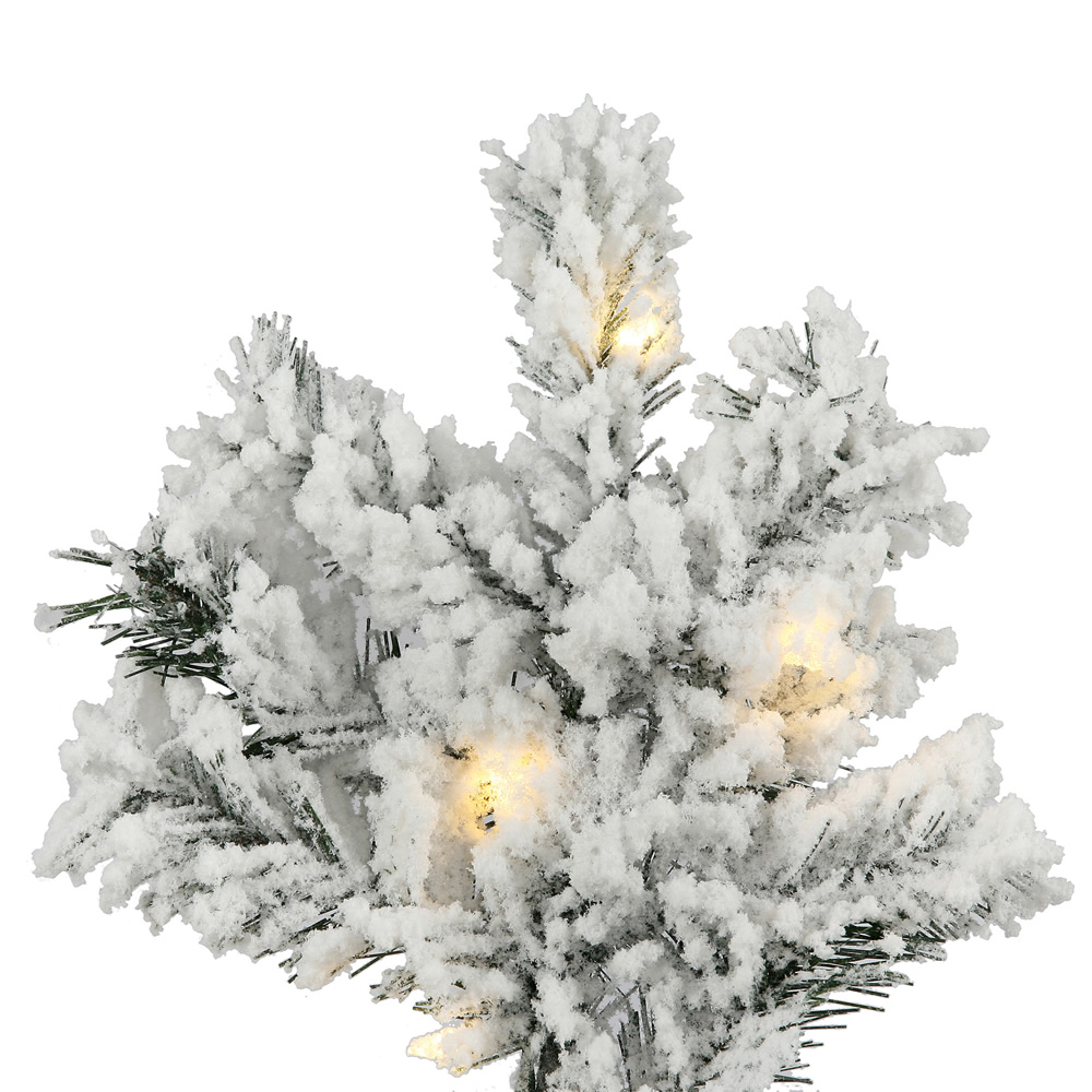 A806391LED - Flocked Alaskan Pine Christmas Tree