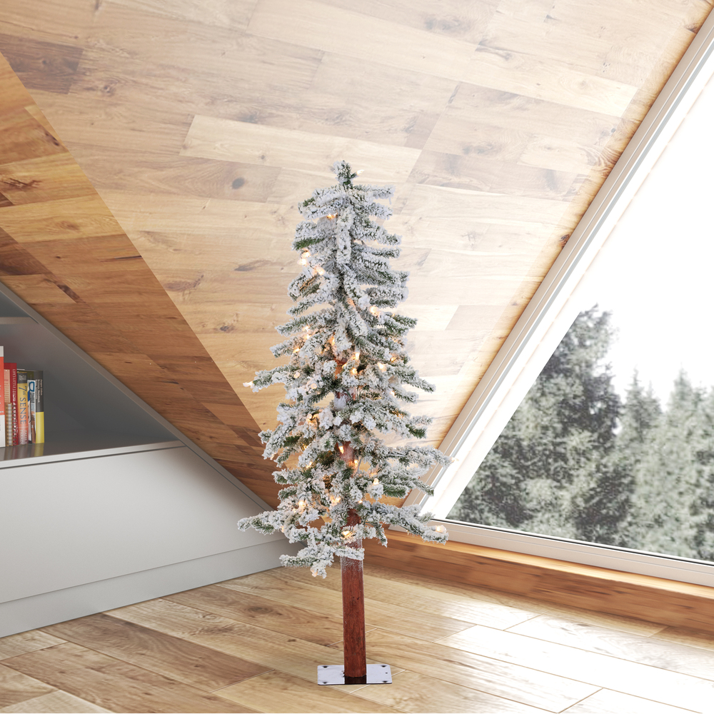 A807441 - Flocked Alpine Alpine Tree | Vickerman