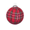 Photograph of 3.25" Red Plaid Ball Ornament