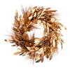 Photograph of 24" Gold Pinecone Needle Berry Wreath