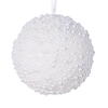 Photograph of 4.5" White Pearl Ball Ornament 3/Bag