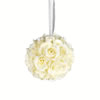Photograph of 6" White Rose Ball 2/pk