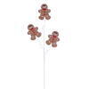 Photograph of 30" Brown Gingerbread Man Spray 3/Bag