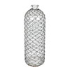 Photograph of 16" Glass Vase with Black Chicken Wire