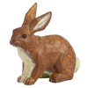 Photograph of 7" Brown Rabbit Figurine Polyresin