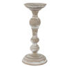 Photograph of 13" White Candlestick Polyresin