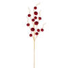 Photograph of 33" Red Metal Jingle Bell Spray 2/Bg