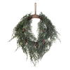 Photograph of 24" Frosted Cedar Hanging Wreath W/Cone