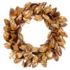 Photograph of 30" Gold Magnolia Leaf Wreath