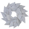 Photograph of 17" White Washed Palm Spear Wreath