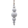 Photograph of 5" White Wooden Bead Ornament 2/bag