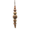 Photograph of 7" Natural Wooden Bead Ornament 2/bag