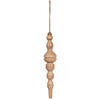 Photograph of 12" Lt Nat Turned Wood Finial Ornt 2/Bag