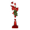 Photograph of 37" Red Candy Cane Bow Bell Holly Sign