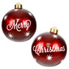 Photograph of 26" Red Merry Christmas Ball Orn 2/Set