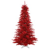 5.5'x42" Tinsel Rd Fir Tree 794T UNLIT