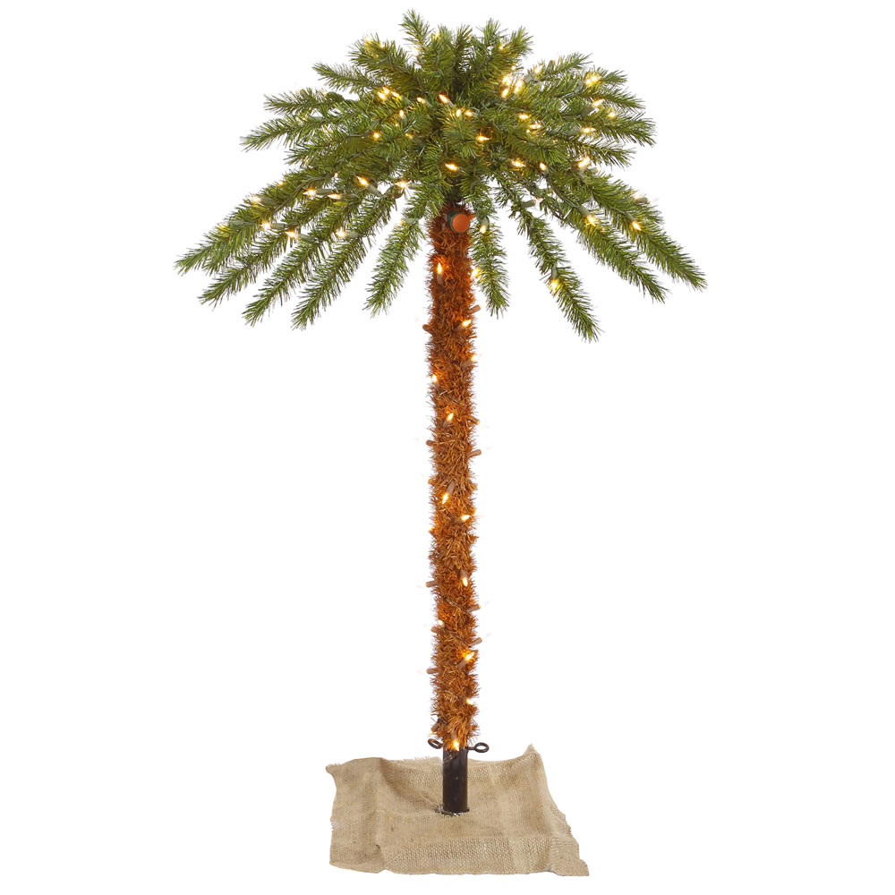 Costway 6 ft. Green LED Lighted Artificial Palm Tree