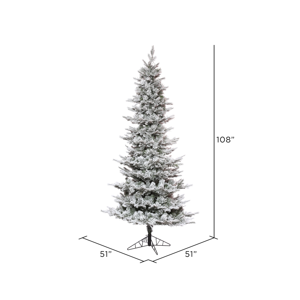 K173281LED - Flocked Kiana Pine Christmas Tree | Vickerman
