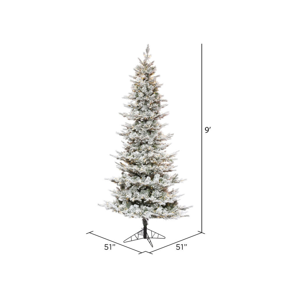 K173181LED - Flocked Kiana Pine Christmas Tree | Vickerman