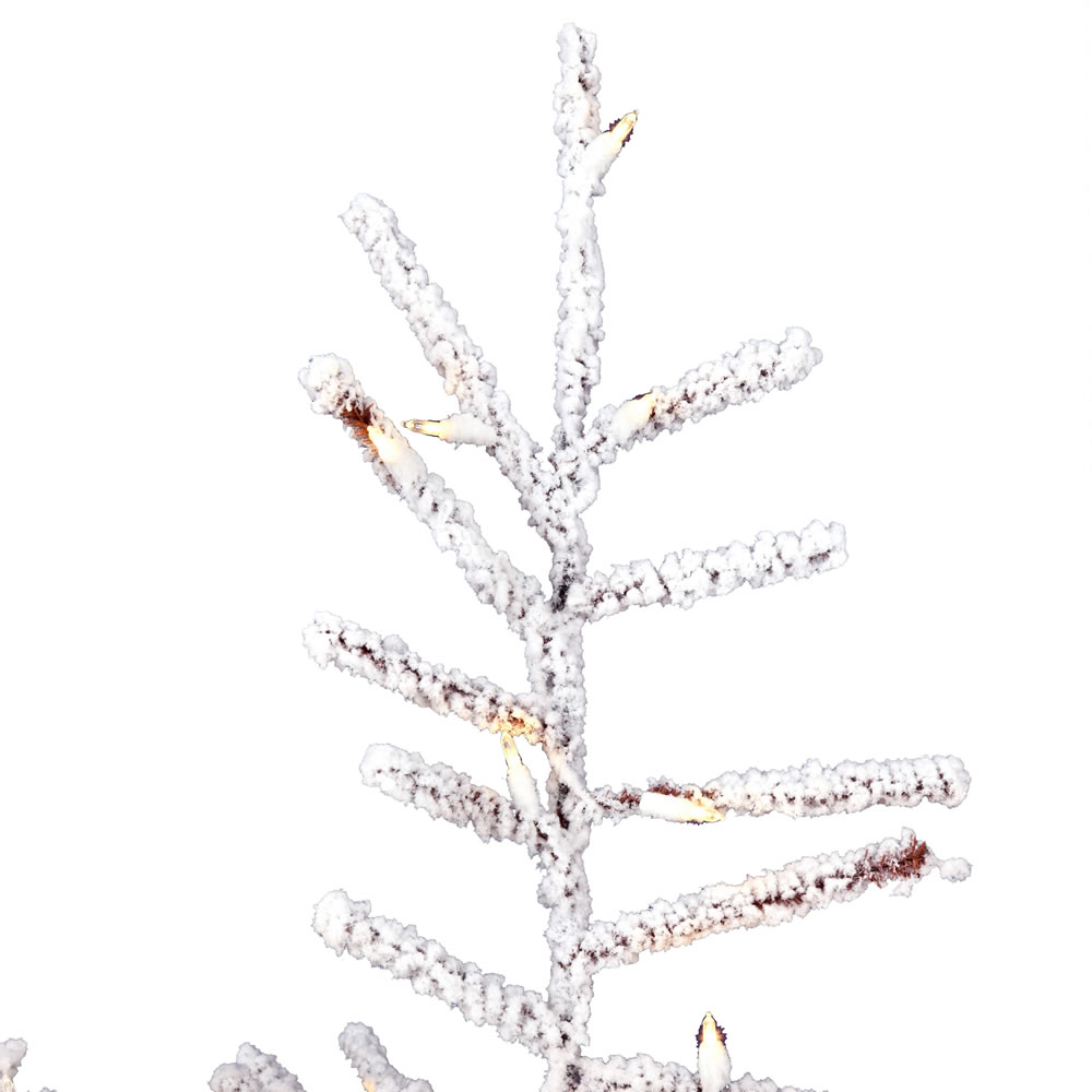 K192461LED - Flocked Stick Pine Christmas Tree | Vickerman