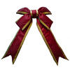 Photograph of 36" x 45" Burgundy-Gold Nylon Bow 9" Sz