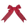 Photograph of 18" x 23" Red Nylon Outdoor Bow 6" Size