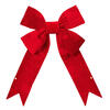 Photograph of 24" x 30" Red Velvet Outdoor Bow 7" Size