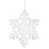 Photograph of 12" White Outdoor Glitter Snowflake