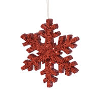 Glitter Outdoor Snowflake Ornament