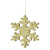 Photograph of 12" Lime Outdoor Glitter Snowflake