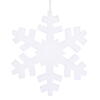 Photograph of 18" White Outdoor Glitter Snowflake