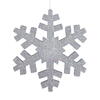 Photograph of 18" Silver Outdoor Glitter Snowflake