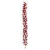 Photograph of 6' Burgundy Glitter Berry Garland Outdr