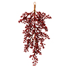 Photograph of 33" Burgundy Glitter Berry TearDrop Outd