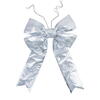 Photograph of 24" x 30" Silver Metallic UV Bow 7" Size