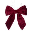 Photograph of 18" x 23" Burgundy Faux Fur Bow