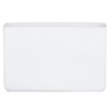 Photograph of 7" White Rectangle Glass Container