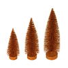 Photograph of 7"-9"-11" Copper Glitter Oval Tree 3/Set