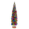 Photograph of 24" Frosted Green Tree with Multi Balls