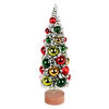 Photograph of 12" Frosted Tree Red-Grn-Gold Balls